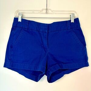 J. Crew Chino Shorts • 3-inch • Royal Blue • Size 2